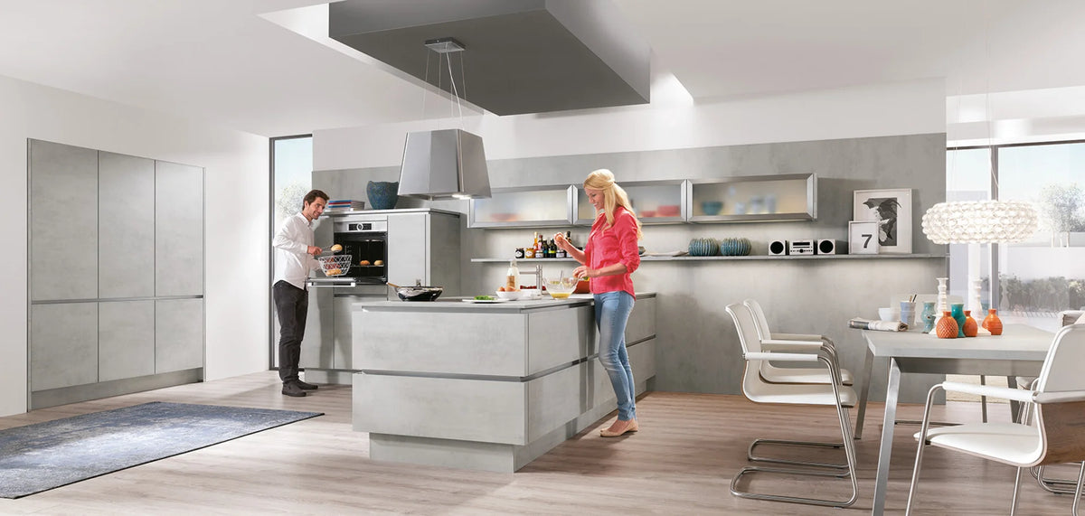 Cozinha Nobilia Riva 892 – Betão cinzento – foto 1