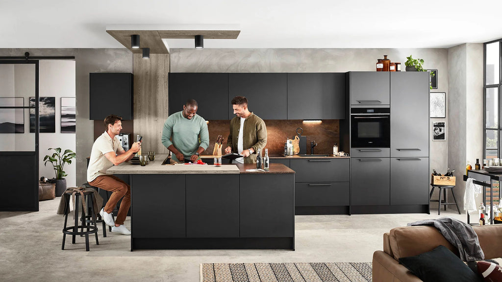 Cozinha Nobilia Easytouch 961 – Preto grafite ultramate – foto 1